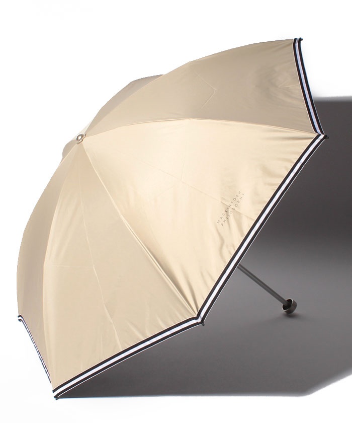 MACKINTOSHPHILOSOPHY/マッキントッシュフィロソフィー晴雨兼用日傘軽量無地ストライプテープ軽折折りたたみ傘