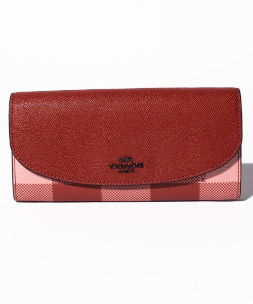 COACH(コーチ)/COACHOUTLETF26453QBBUL長財布/レッド系