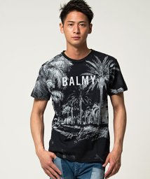 anchor craft(アンカークラフト)/anchor craft【アンカークラフト】BALMYフォトプリントくクルーネック半袖Tシャツ/ブラック