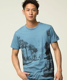 anchor craft(アンカークラフト)/anchor craft【アンカークラフト】ROADフォトプリントクルーネック半袖Tシャツ/インディゴ