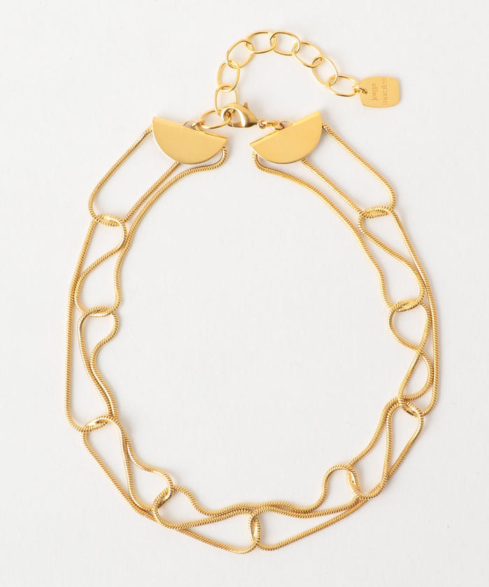 ネックレス jorge morales / parl×maxi chain necklace(パールロング