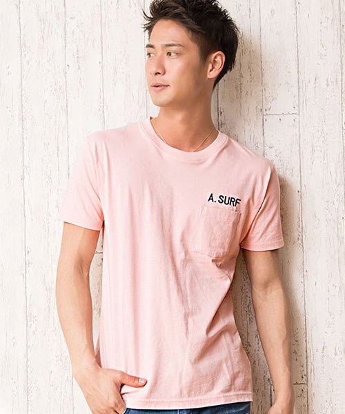 Cavaria キャバリア 胸ポケット付き刺繍入りバイオウォッシュ加工クルーネック半袖tシャツ キャバリア Cavaria Magaseek Cavaria キャバリア 胸ポケット付き刺繍入りバイオウォッシュ加工クルーネック半袖tシャツ キャバリア Cavaria Magaseek