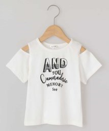 a.v.v(KID'S)(アー・ヴェ・ヴェキッズ)/[100－130]ロゴプリントカットソー[WEB限定サイズ]/ホワイト