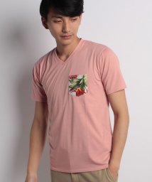 OUTDOOR PRODUCTS(アウトドアプロダクツ)/【OUTDOORPRODUCTS】ZEROSTAIN×Nano－tecポケットTシャツ/ピンクE