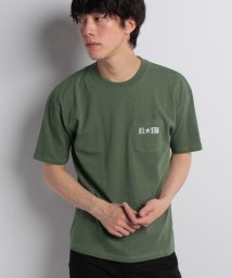 JEANS MATE(ジーンズメイト)/【CONVERSE】【CONVERSE】ワンポイントロゴTシャツ/グリーン