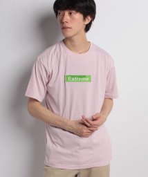 STYLEBLOCK(スタイルブロック)/BOXロゴ胸刺繍Tシャツ/ピンク