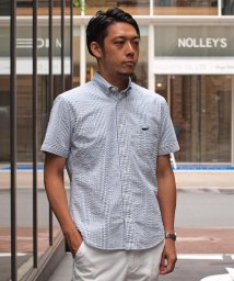 NOLLEY’S goodman(ノーリーズグッドマン)/クジラ刺繍半袖ボタンダウンシャツ/ホワイト系4