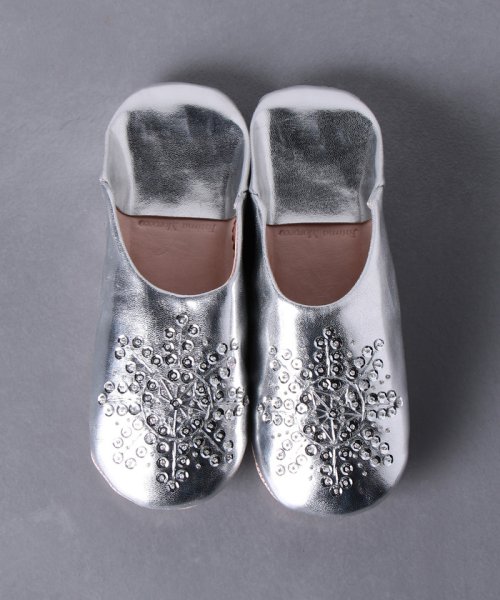 UNITED ARROWS(ユナイテッドアローズ)/＜Fatima　Morocco（ファティマモロッコ）＞バブーシュ　スパンコール/SILVER