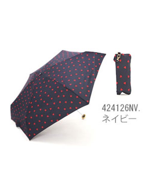BACKYARD FAMILY(バックヤードファミリー)/ワールドパーティー W.P.C #zipcasetiny01 折リタタミ傘 晴雨兼用 Zipper Case Tiny Umbrella/ネイビー系1