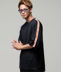 VICCI(ビッチ)/VICCI【ビッチ】サイドラインビッグシルエットクルーネック半袖Tシャツ/ブラック