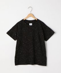 coen(coen)/ネップクルーネックTシャツ/BLACK