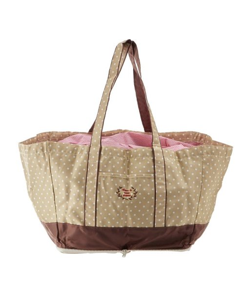 BACKYARD FAMILY(バックヤードファミリー)/お買い物バッグ Okaimono bag2 保冷保温レジカゴ用バッグ/ベージュ系1
