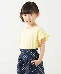 a.v.v(KID'S)(アー・ヴェ・ヴェキッズ)/[100－130]袖フリルカットソー[WEB限定サイズ]/ライトイエロー