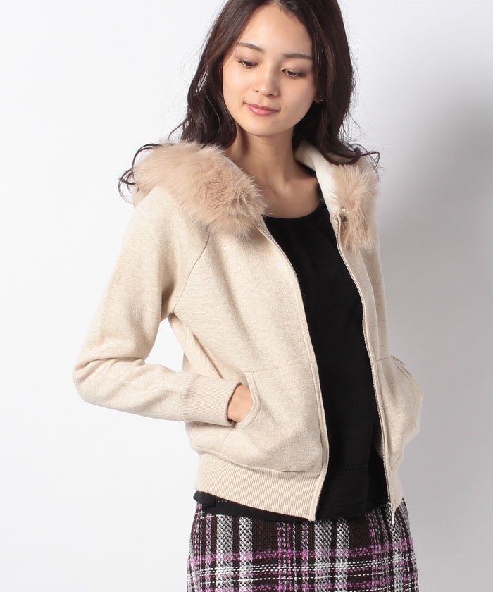 レディース JUSGLITTY - 専用 ジャスグリッティー FOXファー付きパーカ
