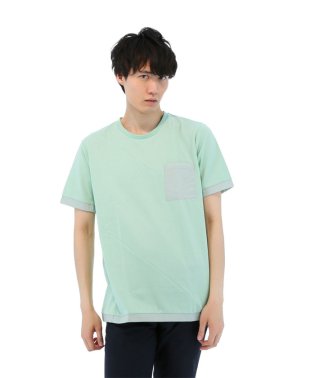 TAKA-Q/異素材使い切替クルーネックTシャツ/501097728