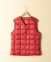 coen(coen)/【WOMENS】 TAION ( タイオン ) Vネックダウンベスト/PINK