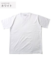 THE CASUAL(ザ　カジュアル)/(バイヤーズセレクト)Buyer's Select 日本製シルケットコーマ天竺クルーネック白Tシャツ/ホワイト