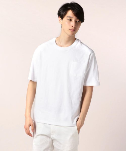 FREDYMAC(フレディマック)/袖口刺繍ポケットTシャツ/ホワイト