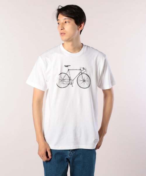 FREDYMAC(フレディマック)/自転車Tシャツ/ホワイト