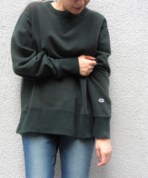 ADAM ET ROPE'(アダム　エ　ロペ)/別注ROCHESTER C/N SWEATSHIRT/グリーン（30）