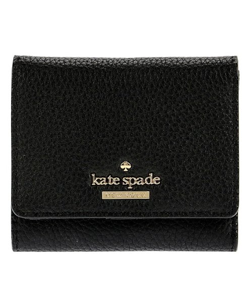 kate spade new york(ケイトスペードニューヨーク)/ケイトスペード 三つ折り財布(小銭入れ付)/ブラック