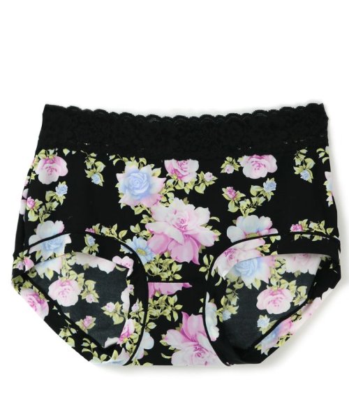 fran de lingerie(フランデランジェリー)/Hip Hugger Shorts ヒップハンガーショーツ コーディネートFlower/ブラック