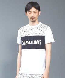 5351POURLESHOMMES(5351POURLESHOMMES)/【SPALDING×5351】グラフィックデザインTシャツ/ホワイト