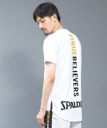 5351POURLESHOMMES(5351POURLESHOMMES)/【SPALDING×5351】ロゴデザインTシャツ/ホワイト