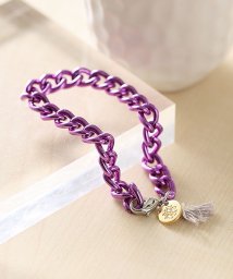 nano・universe(ナノ・ユニバース)/【WEB限定】 AlmiteCurblinkChainBracelet/パープル