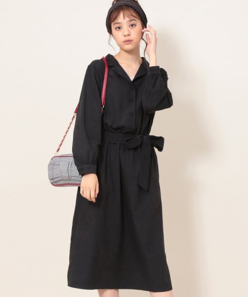 セール オープンカラーシャツワンピース ビス Vis Magaseek