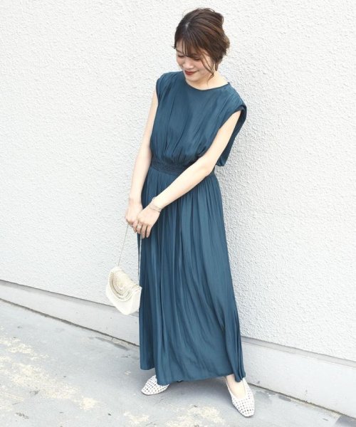 Little Black サテンマキシワンピース パーティー用 シップス ウィメン Ships Women Magaseek