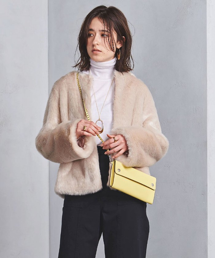 UNITED ARROWS フェイクファー ショートコート
