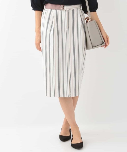 セール 洗える ランダムストライプタイトスカート オフオン Ofuon Magaseek