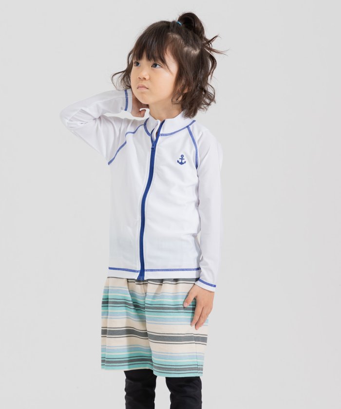 無地長袖ラッシュガード キッズファッションステーション Kids Fashion Station Magaseek