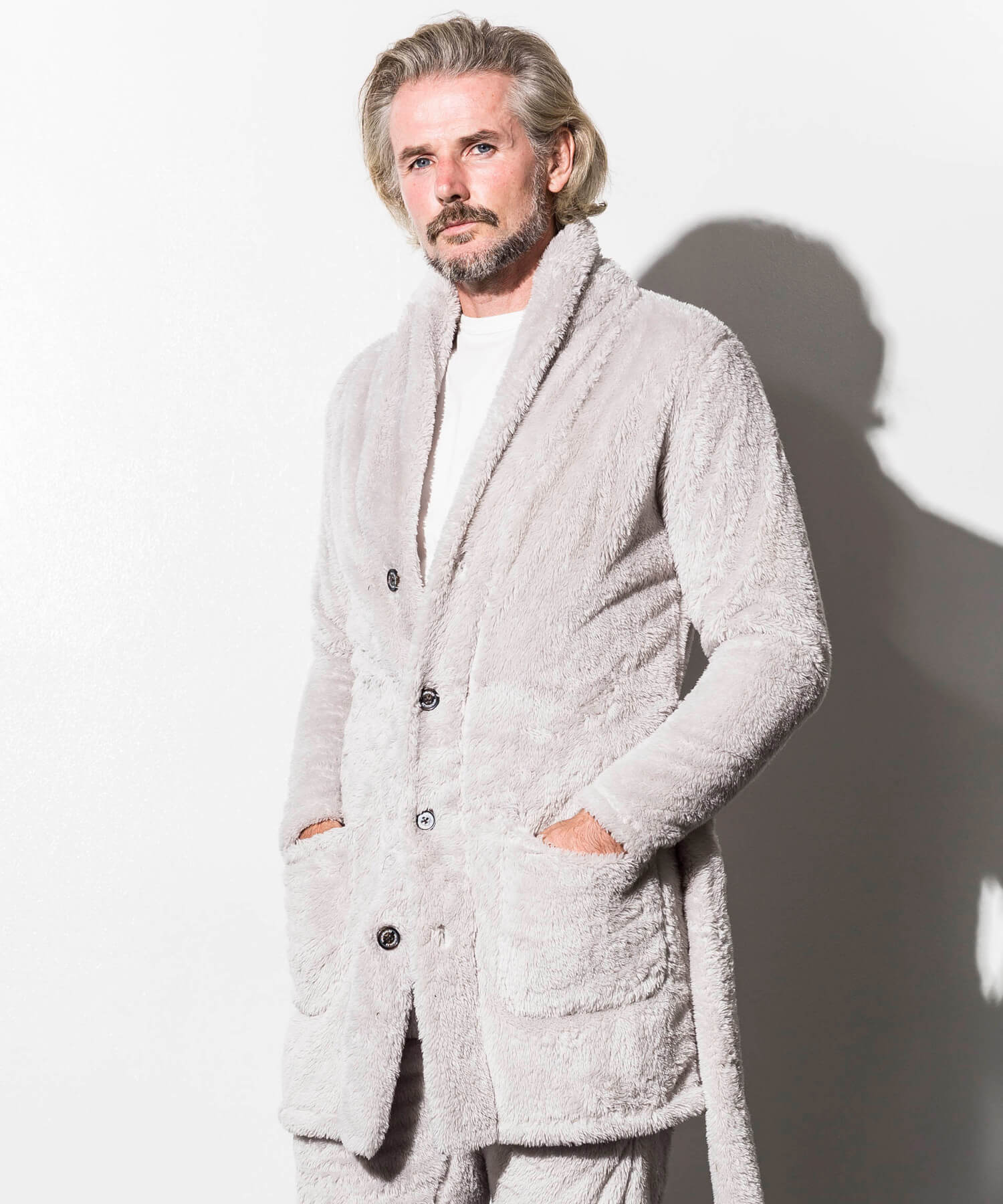 LEON掲載】両面ボアフリースガウンコート(501182985)｜HANKYU MEN'S