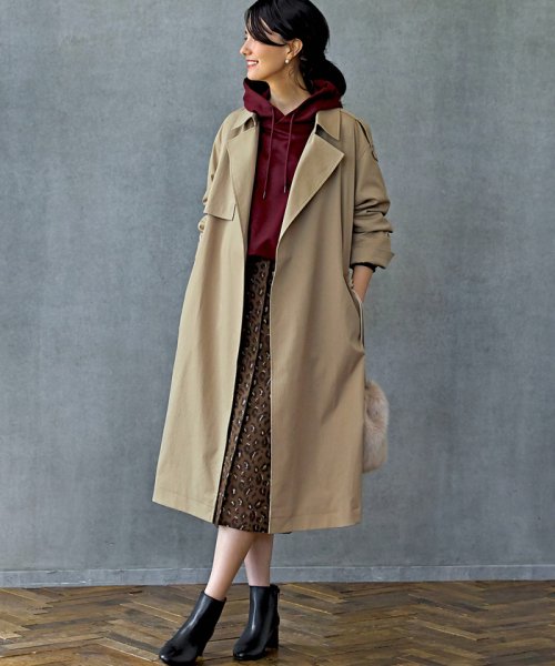 Fm オーバーサイズ トレンチコート グリーンレーベルリラクシング Green Label Relaxing Magaseek