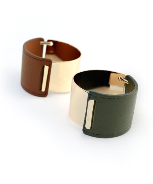 marjour(マージュール)/LEATHER & METAL BANGLE/その他