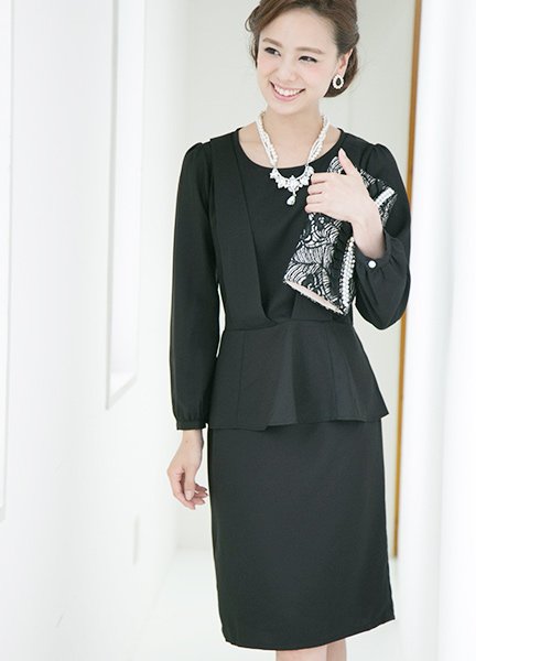 結婚式 デイリーワンピース Vラインティアードツーピースパーティードレス プールヴー Pourvous Magaseek