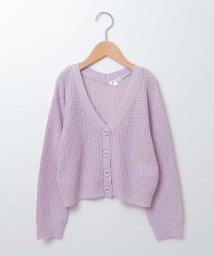 a.v.v(KID'S)(アー・ヴェ・ヴェキッズ)/[100－130]Ｖネックショートカーディガン[WEB限定サイズ]/ラベンダー