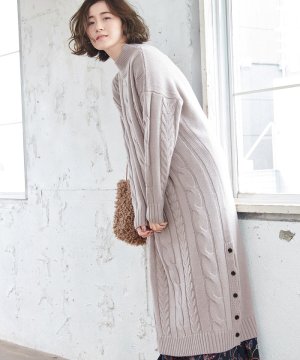 Rope Picnic ロペピクニック ケーブル編みニットワンピース Gde681 Magaseek マガシーク ファッション通販商品紹介ブログ