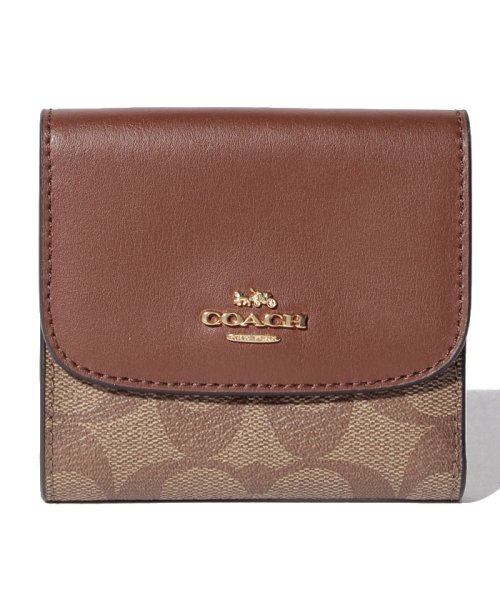 COACH(コーチ)/COACH OUTLET F87589 IME74 二つ折り財布/ダークブラウン