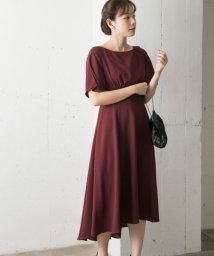 URBAN RESEARCH(アーバンリサーチ)/COUTURE MAISON　ウエストキリカエロングドレス/ボルドー