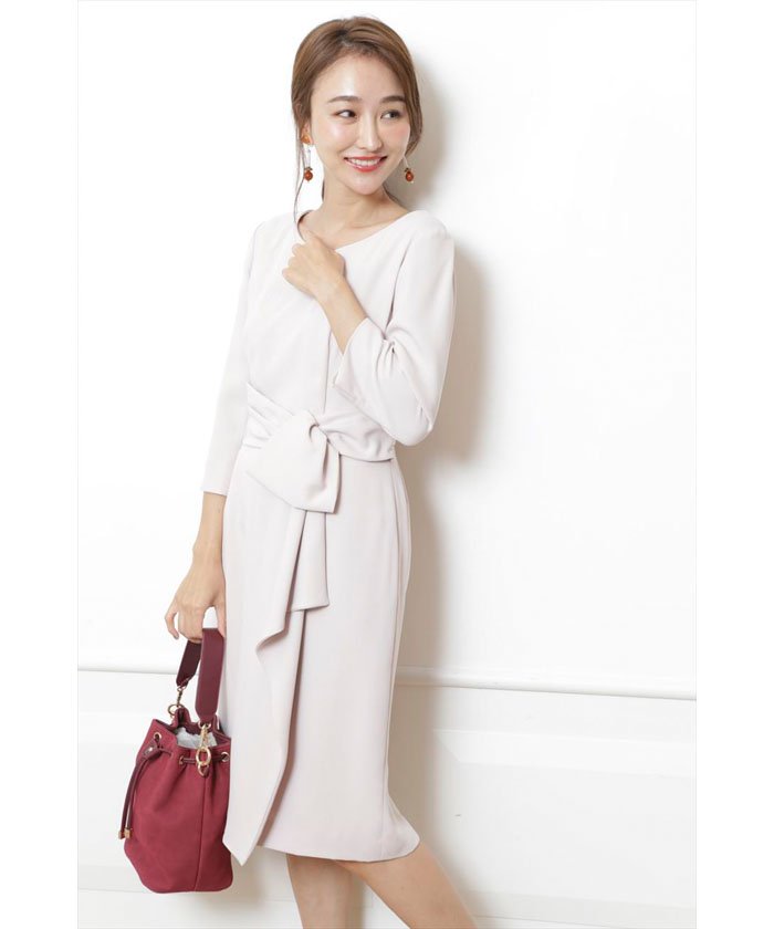 リボンラッフルワンピース ジャスグリッティー Jusglitty Dresslova Com