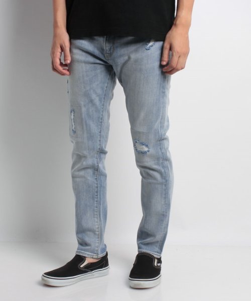 JEANS MATE(ジーンズメイト)/【MATE】RE TAPERED JEANS/ブリーチ