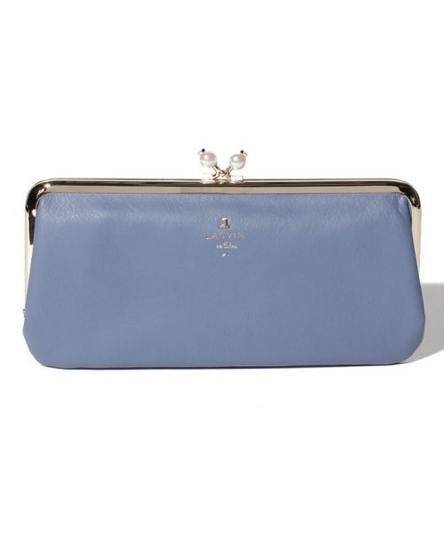 LANVIN en Bleu(BAG)(ランバンオンブルー（バッグ）)/シャペル 薄マチ口金長財布/ブルー