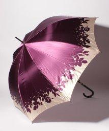 LANVIN Collection(umbrella)(ランバンコレクション（傘）)/LV 婦人BJ耐風長Pサテンプリント/バイオレット