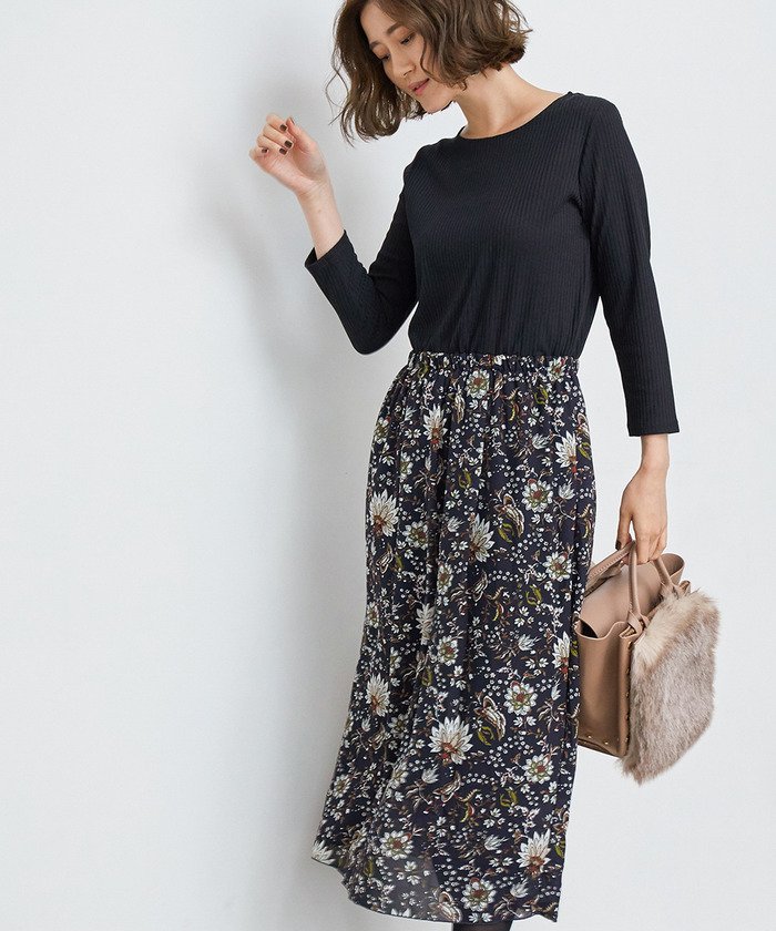 セール 50 Off プリントドッキングワンピース ロペピクニック Rope Picnic Magaseek