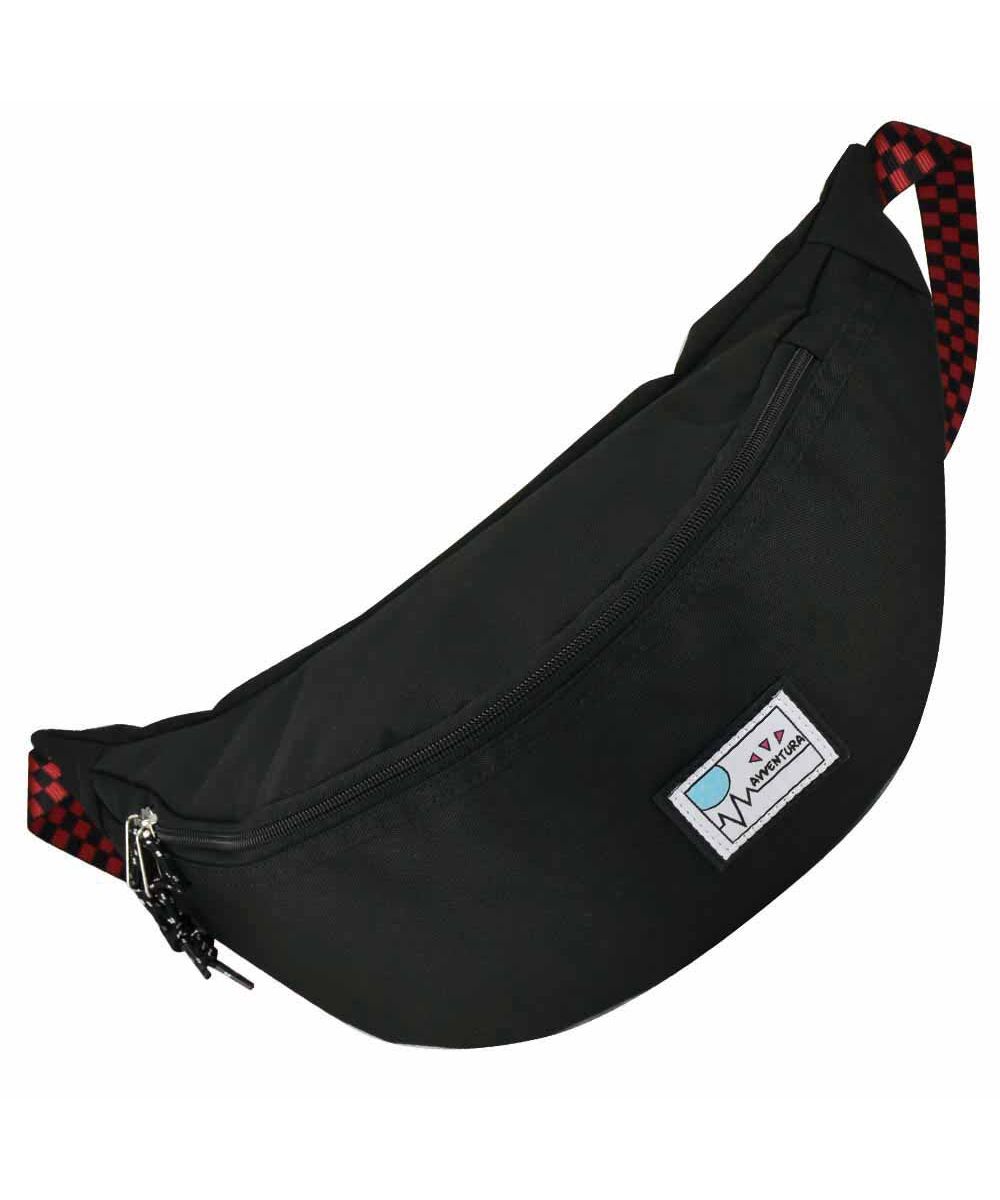 アヴェンチュラ ウェストバッグ ウェストポーチ 男女兼用 ユニセックス 大人ファスナー ナイロン チェック カジュアル ストリート ランナー Runner Magaseek