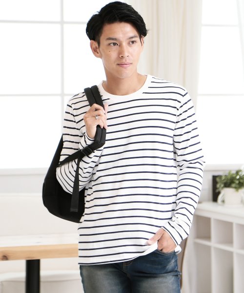 ボーダー ロンt カットソー メンズ ロンティー 長袖tシャツ ジギーズショップ Jiggys Shop Magaseek