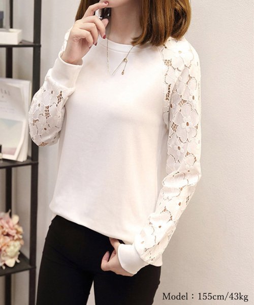 セール トップス レディース 袖レース 切り替え カットソー 花柄 長袖tシャツ ミニミニストア Miniministore Magaseek セール トップス レディース 袖レース 切り替え カットソー 花柄 長袖tシャツ ミニミニストア Miniministore Magaseek